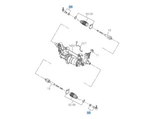 Paire de rotules extérieures de biellette de direction Isuzu DMax III 2024+