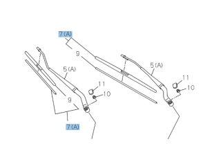 Balai d'essuie-glace droit Isuzu DMax III 2020-2025
