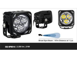 Kit 2x21W VisionX 3.0 Square Cannon Leds - 2x1575lm