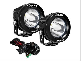 Kit de 2 phares LED Vision X Light Cannon CG2 ronds 3.7″