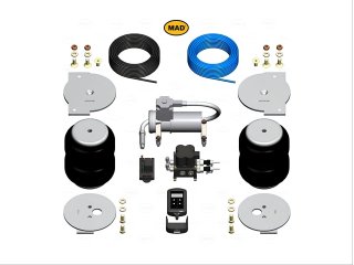 Kit boudins pneumatiques renfort lames MAD Air Master Premium pour Isuzu DMax 2020+