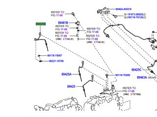 Sonde No3 de température échappement sur filtre à particules Hilux Revo et GDJ15