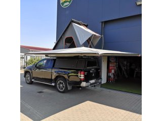 Hardtop Explorer noir strié Mitsubishi L200 2016+ Club-Cab Alu-Cab