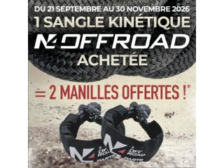 PROMO Sangle kinétique 8m 10.8T + 2 Manilles souples offertes N4-Offroad