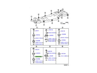 Entretoise de fixation de caisse n°4 Toyota Land Cruiser HDJ100