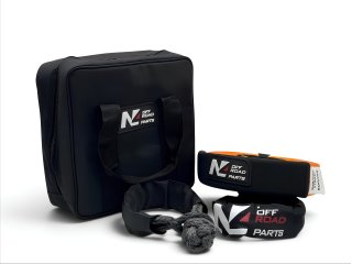 Kit de remorquage N4-Offroad avec sangle kinétique et manilles souples