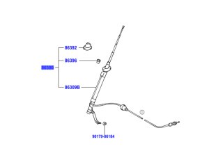 Antenne radio manuelle Land Cruiser HZJ7 GRJ7 2009-2023
