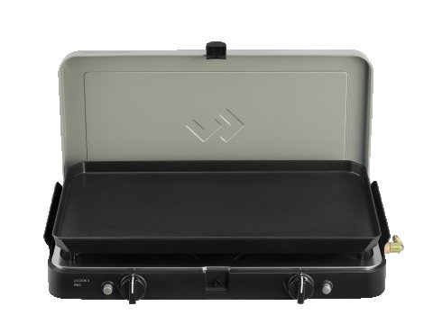 Réchaud portable à gaz 2 brûleurs avec Plancha Cadac 2 Cook 3 Pro