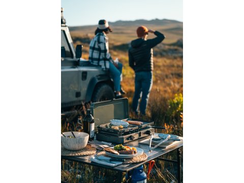 Réchaud portable à gaz 2 brûleurs Cadac 2 Cook 3 Pro Deluxe