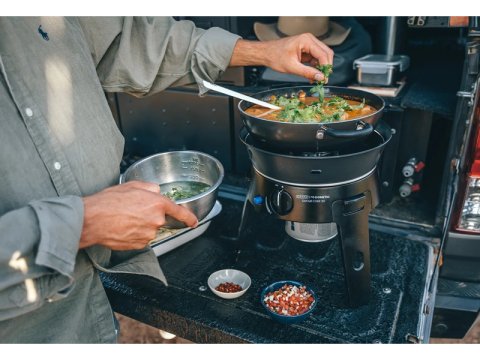 Barbecue gaz compact 4 en 1 Cadac Safari Chef 30 HP Deluxe