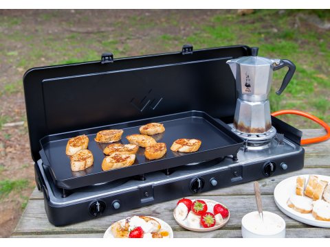 Plaque plancha Cadac 2 Cook pour réchauds 2 et 3 brûleurs