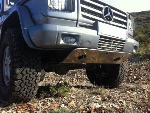 Ski de protection avant en aluminium de 8mm pour Mercedes G W463 et Pur N4-Offroad