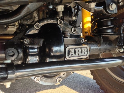 Coquille de protection noire ARB pont DANA 44 Jeep Wrangler JK TJ