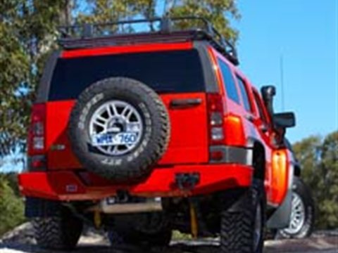 REAR BAR HUMMER H3 NO FLARES