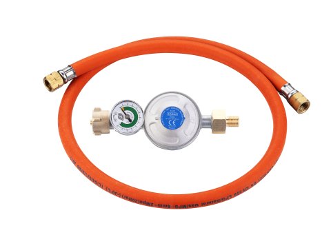 Détendeur universel CADAC 50 mbar avec manomètre et sécurité Overflow
