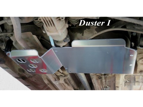 Ski protection réservoir et silencieux arrière aluminium 6mm Dacia Duster 4x4 2009-2023 N4-Offroad