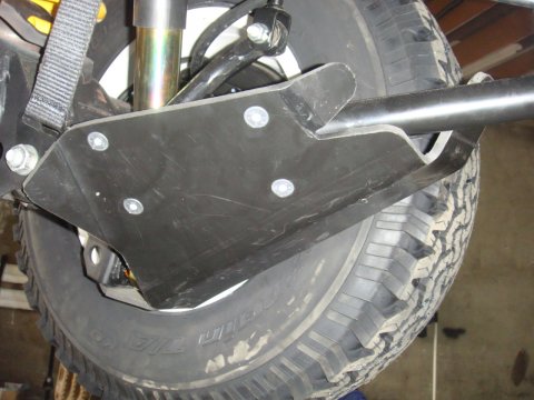 Paire de protections amortisseurs arrières en PEHD de 8mm pour Toyota VDJ200 N4-Offroad