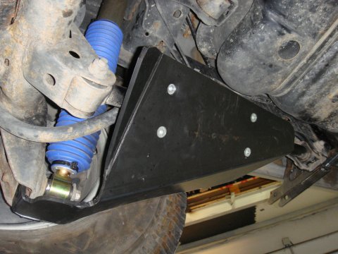 Paire de protections amortisseurs arrières en PEHD de 8mm pour Toyota HDJ80 N4-Offroad