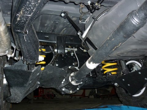 Paire de protections amortisseurs arrières en PEHD de 8mm pour Toyota HDJ80 N4-Offroad