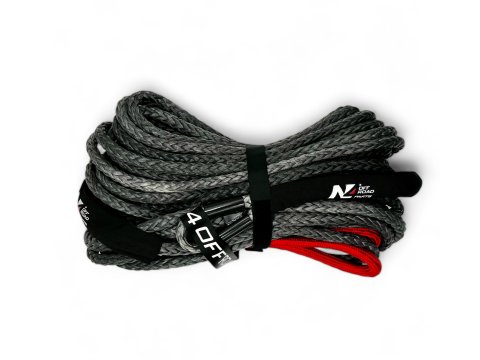 Corde synthétique de treuil 12mm x 28M N4-Offroad - Jusqu'à 6.8T