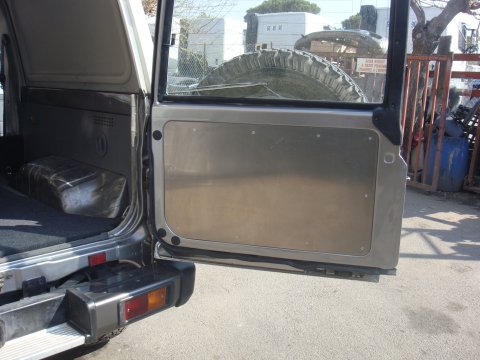Panneaux de portes arrières en aluminium de 2.5mm pour Toyota Land Cruiser Série 7 N4-Offroad