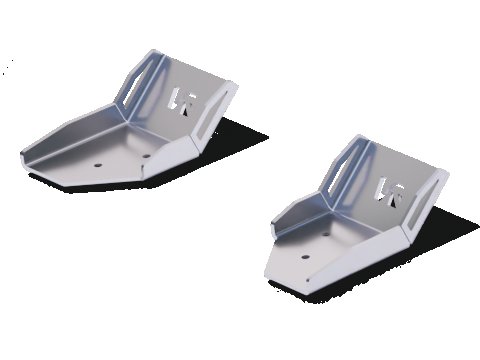Protections aluminium 4mm ancrages tirants de pont arrière Ineos Grenadier N4-Offroad
