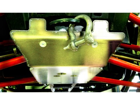 Ski de protection avant en aluminium de 8mm pour Polaris RZR 900 900S 1000 et 1000 TURBO N4-Offroad