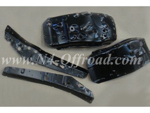 Kit de renforts d'ailes avant à souder pour Toyota Land Cruiser KDJ120 KDJ125 - kit de 4 pièces N4-Offroad