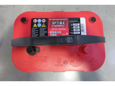 BATTERIE RED TOP R 4 2L OPTIMA ROUGE 815