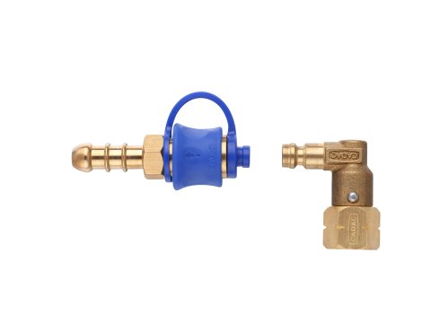 Couplage rapide coudé rotatif CADAC pour tuyau gaz 8 mm