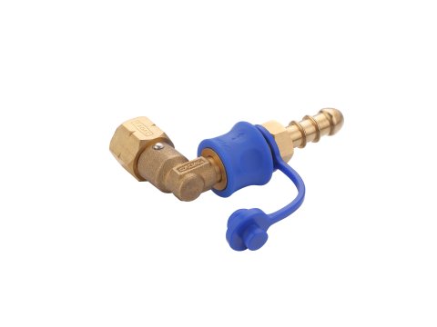 Couplage rapide coudé rotatif CADAC pour tuyau gaz 8 mm