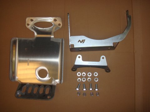 Ski de protection carter d'huile en aluminium de 6mm pour Jeep Wrangler JK 2.8CRD N4-Offroad