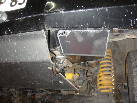 Ski de protection de bonbonne de climatisation en aluminium de 5mm pour Toyota HDJ80 N4-Offroad