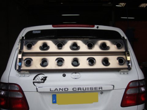 Support de plaques à sable sur le hayon pour Toyota HDJ100 N4-Offroad