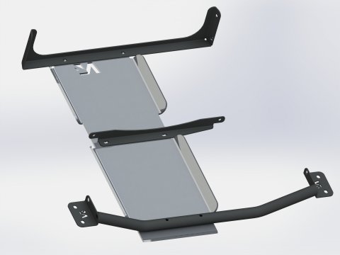 Ski de protection boîtes vitesses et transfert en aluminium de 8mm pour Toyota VZJ95 N4-Offroad