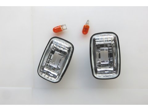Paire de répétiteurs Cristal clignotant aile Land Cruiser HDJ80 KDJ9 HDJ100 KZJ7