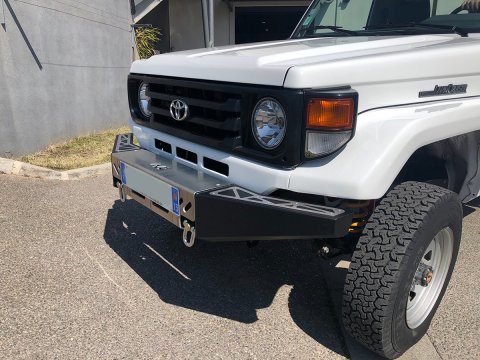 Pare-chocs avant acier Toyota série 7 lames avant 2007 fermé N4-Offroad