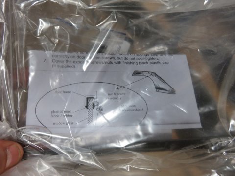 Déflecteur de vitre avant gauche HDJ80 - Gros modèle Airplex