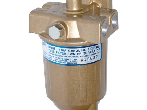 Préfiltre Racor RA110 avec séparateur d'eau - Débit 57L/h - Filtration 10 microns