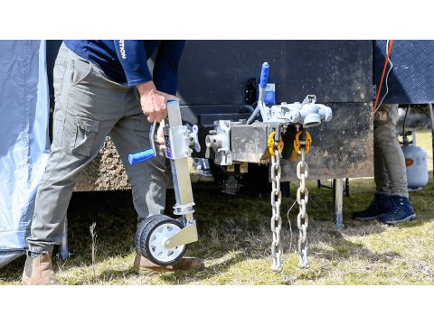 Roue jockey télescopique offroad 750Kg 285-710mm