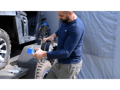 Roue jockey télescopique offroad 750Kg 285-710mm
