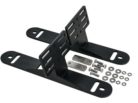 Support de plaque à sable Maxtrax fixation latérale sur galerie Pioneer Rhino Rack