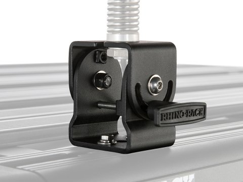 Support pliant rabatable d'antenne ou led pour galerie et barre de toit Vortex et Heavy Duty Rhino Rack