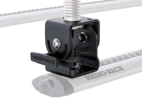 Support pliant rabatable d'antenne ou led pour galerie et barre de toit Vortex et Heavy Duty Rhino Rack