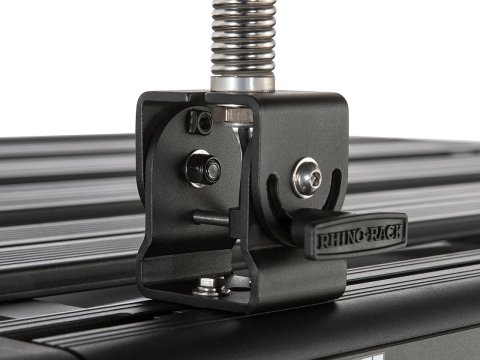Support pliant rabatable d'antenne ou led pour galerie et barre de toit Vortex et Heavy Duty Rhino Rack