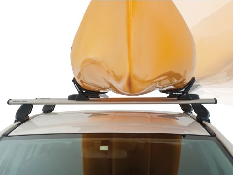 Kit porte kayak sur barre de toit et galerie avec chargement latéral de Rhino Rack