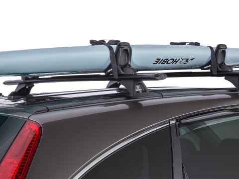 Kit porte kayak sur barre de toit et galerie avec chargement latéral de Rhino Rack