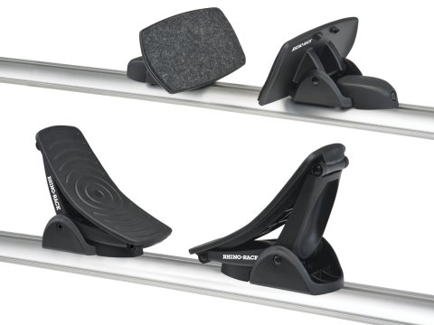Kit porte kayak sur barre de toit et galerie avec chargement arrière de Rhino Rack