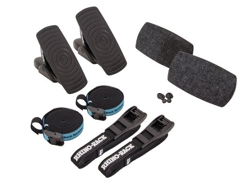 Kit porte kayak sur barre de toit et galerie avec chargement arrière de Rhino Rack