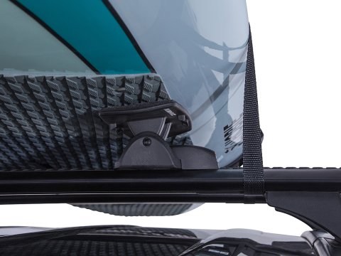 Kit porte kayak sur barre de toit et galerie avec chargement arrière de Rhino Rack